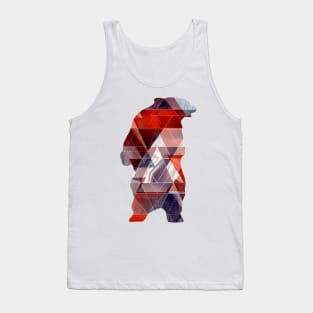 Geometric bear #bear Tank Top